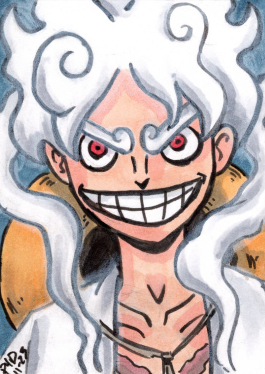 5th gear Luffy Sketch Card