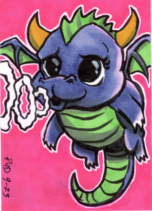Dragonling Sketch Card