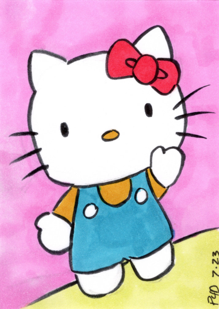 Hello Kitty Sketch Card