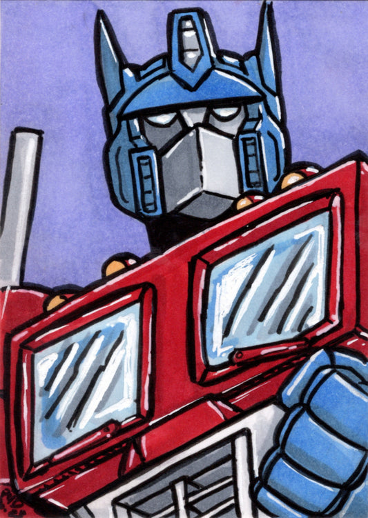 Optimus Prime Sketch Card