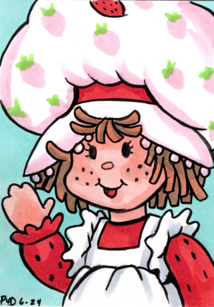 Strawberry Shortcake Sketch Card