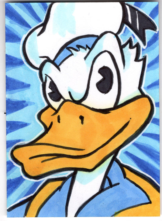 Donald Duck Sketch card Full color